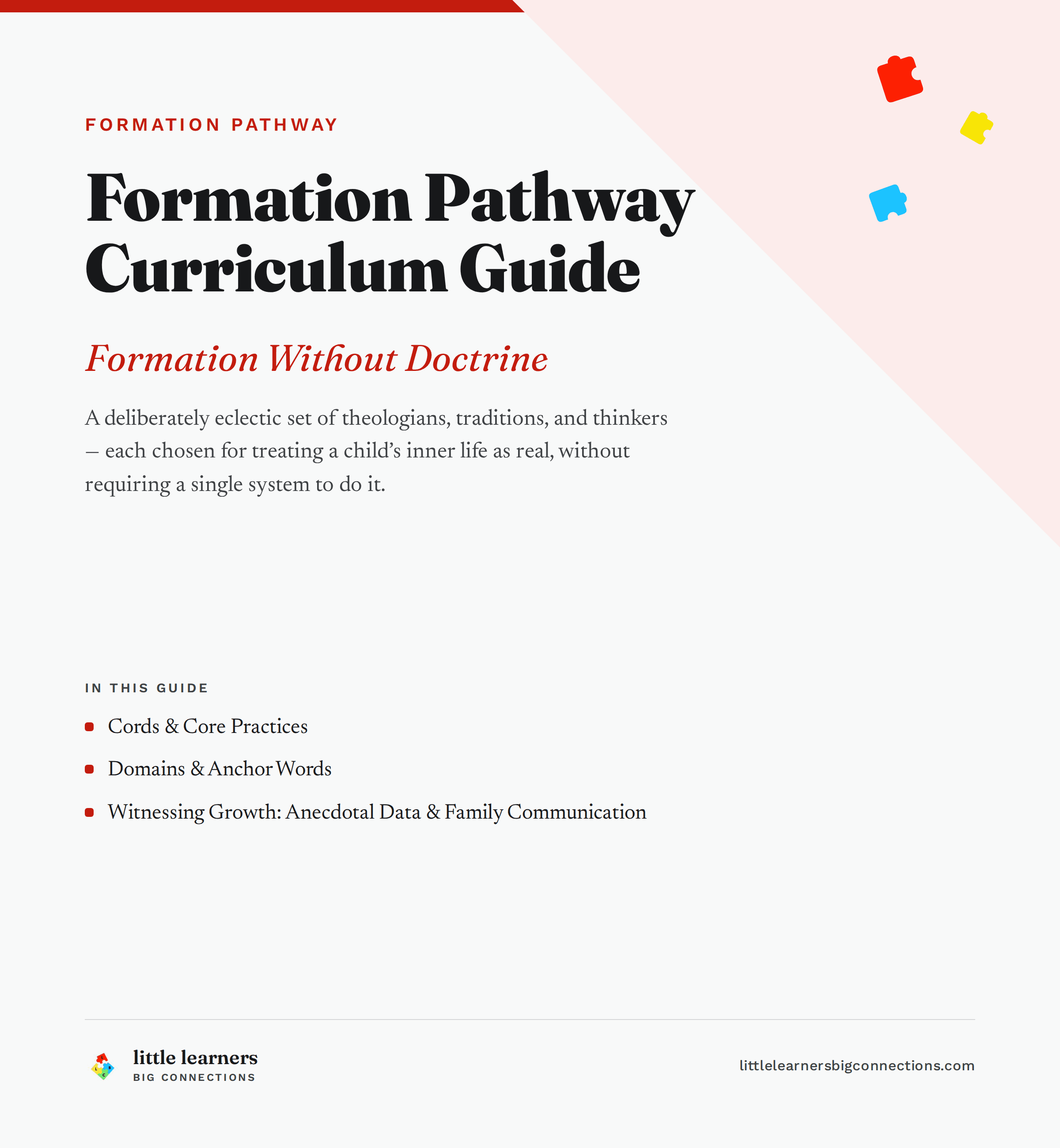 Formation Pathway Curriculum Guide cover