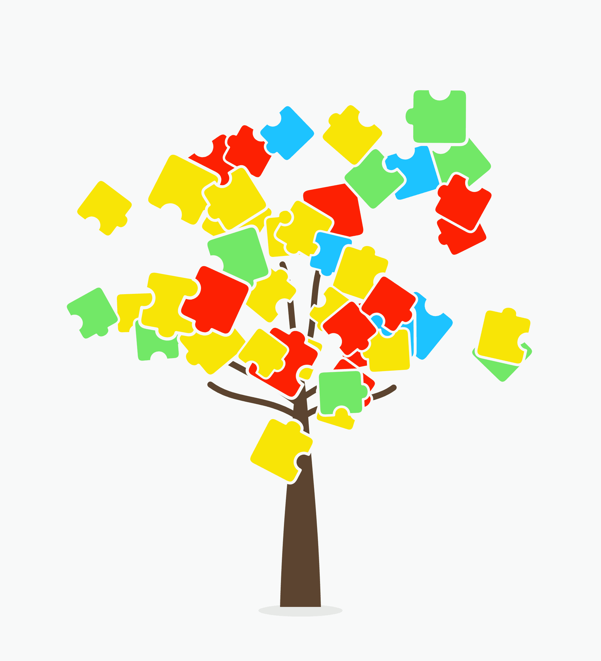 Cultivate — a puzzle-piece tree, framework growing into practice